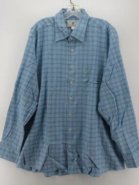 Carroll & Co Shirt XL Button Down Tattersall Check Classic Twill NEW